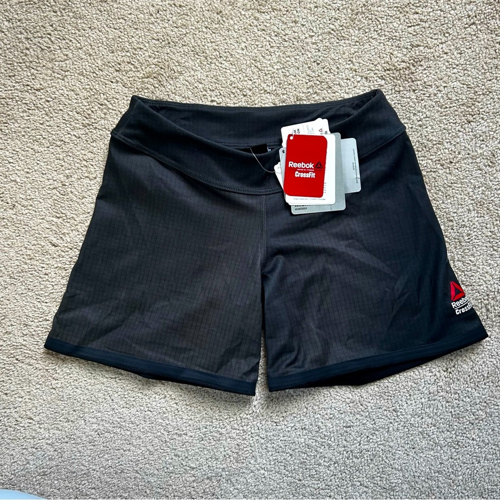 XS Reebok CrossFit Speedwick Women’s Fitted Shorts Reversible 2 Sides